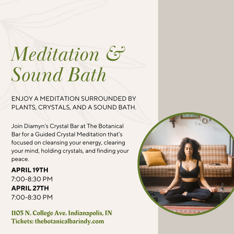 Elevate Your Mind and Spirit with Guided Crystal Meditation at Diamyn's Crystal Bar