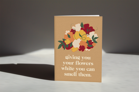 Giving You Flowers Card