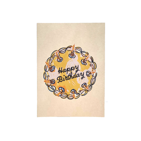 Happy Birthday Cake Card