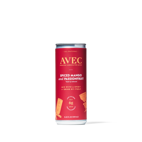 AVEC Spiced Mango and Passionfruit — Natural Sparkling Drink (4-Pack)