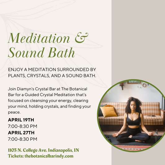 Diamyn's Crystal Bar Guided Crystal Meditation & Sound Bath (April 27, 2024)
