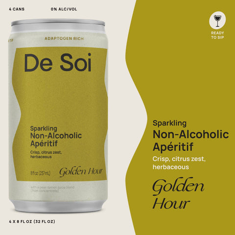 De Soi - Golden Hour Non-Alcoholic Apéritif - Can (4-pack)