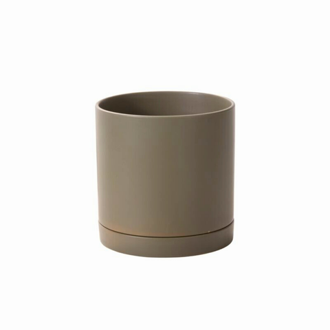 Mocha Brown Ceramic Planter