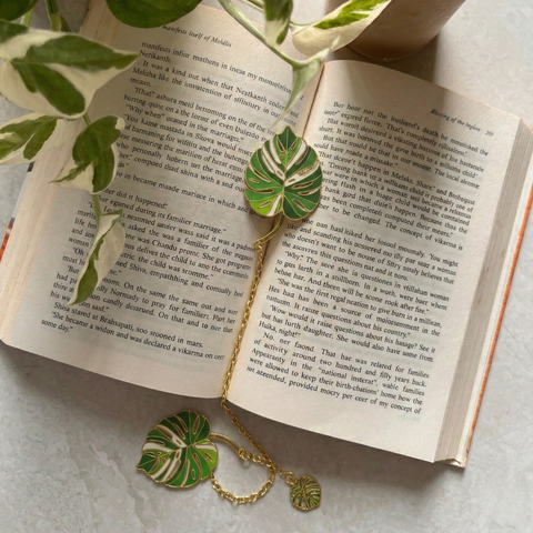 Monstera Metal Bookmarks