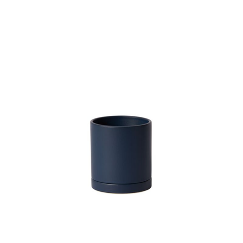 Navy Blue Ceramic Planter