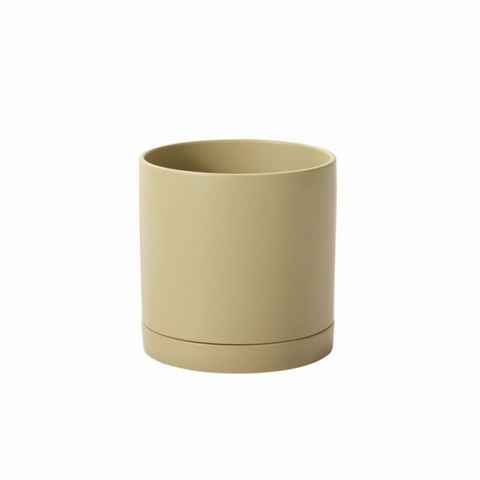 Olive Green Ceramic Planter