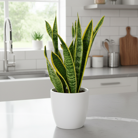 sansevieria botanic Snake Plant (Sansevieria Laurentii)