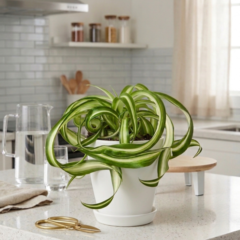 Spider Plant (Chlorophytum comosum ‘Bonnie’)
