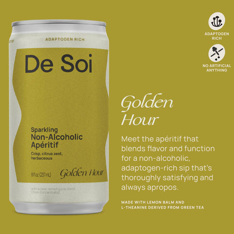 De Soi - Golden Hour Non-Alcoholic Apéritif - Can (4-pack)