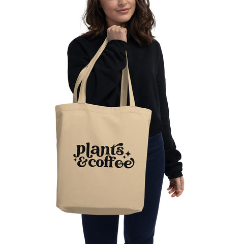 Plants and Coffee Tote Bag