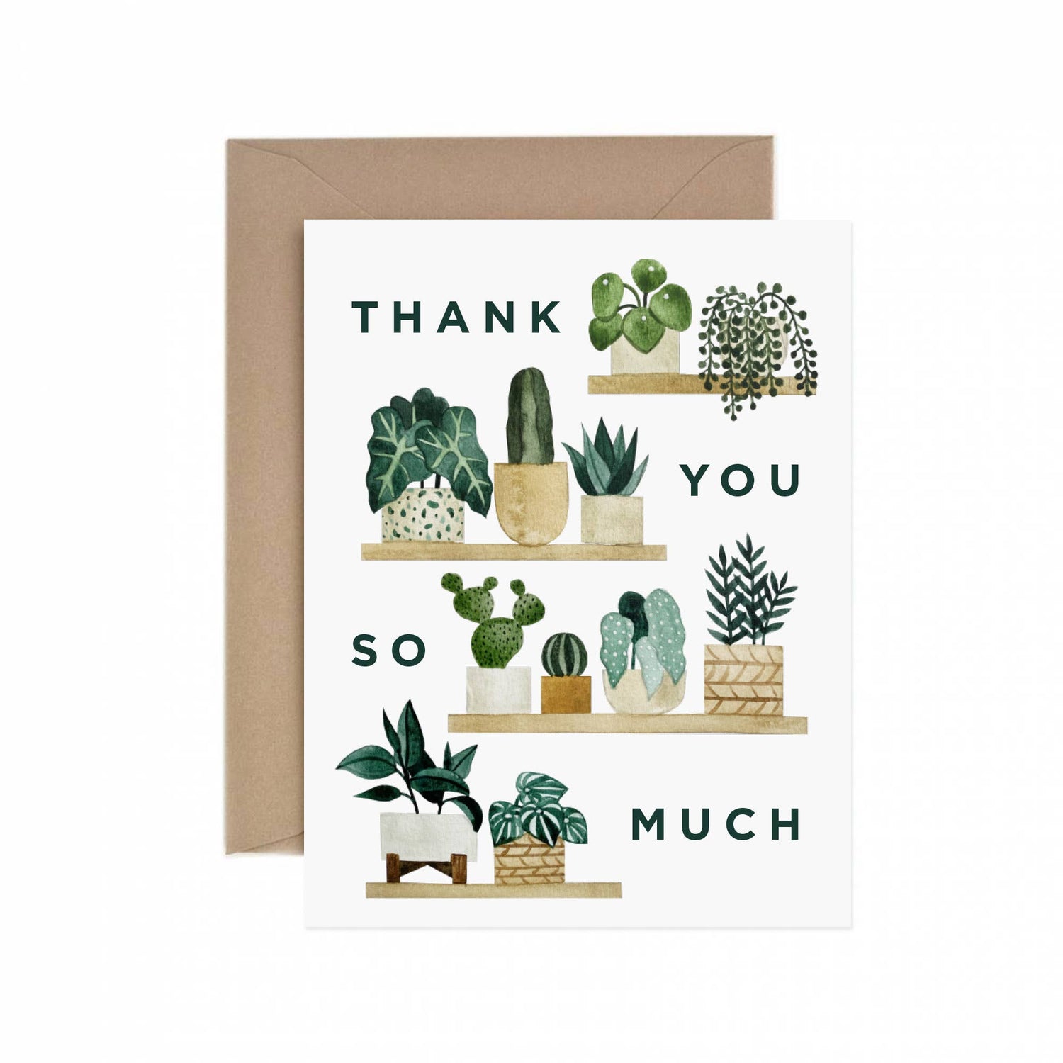 Thank You Shelf Greeting Card - The Botanical Bar