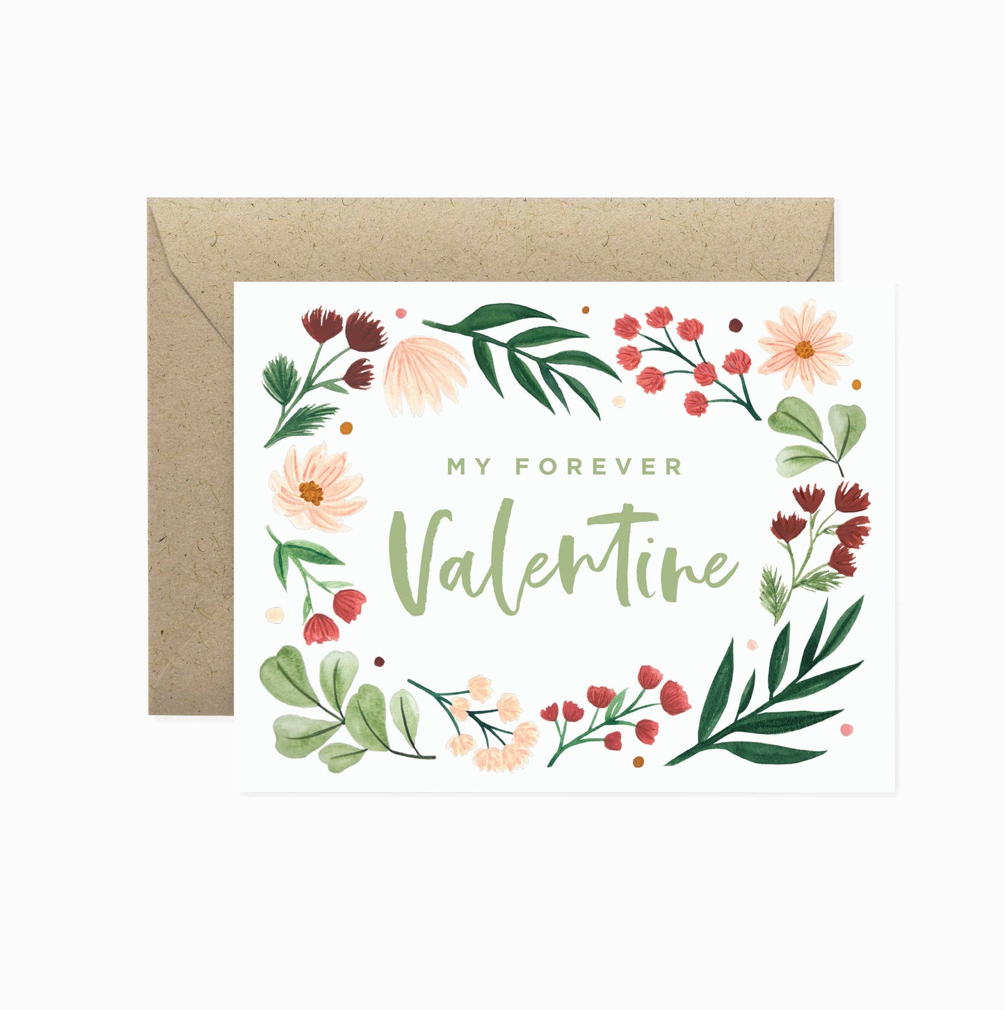 My Forever Valentine Floral Love Card & Valentine's Day Card