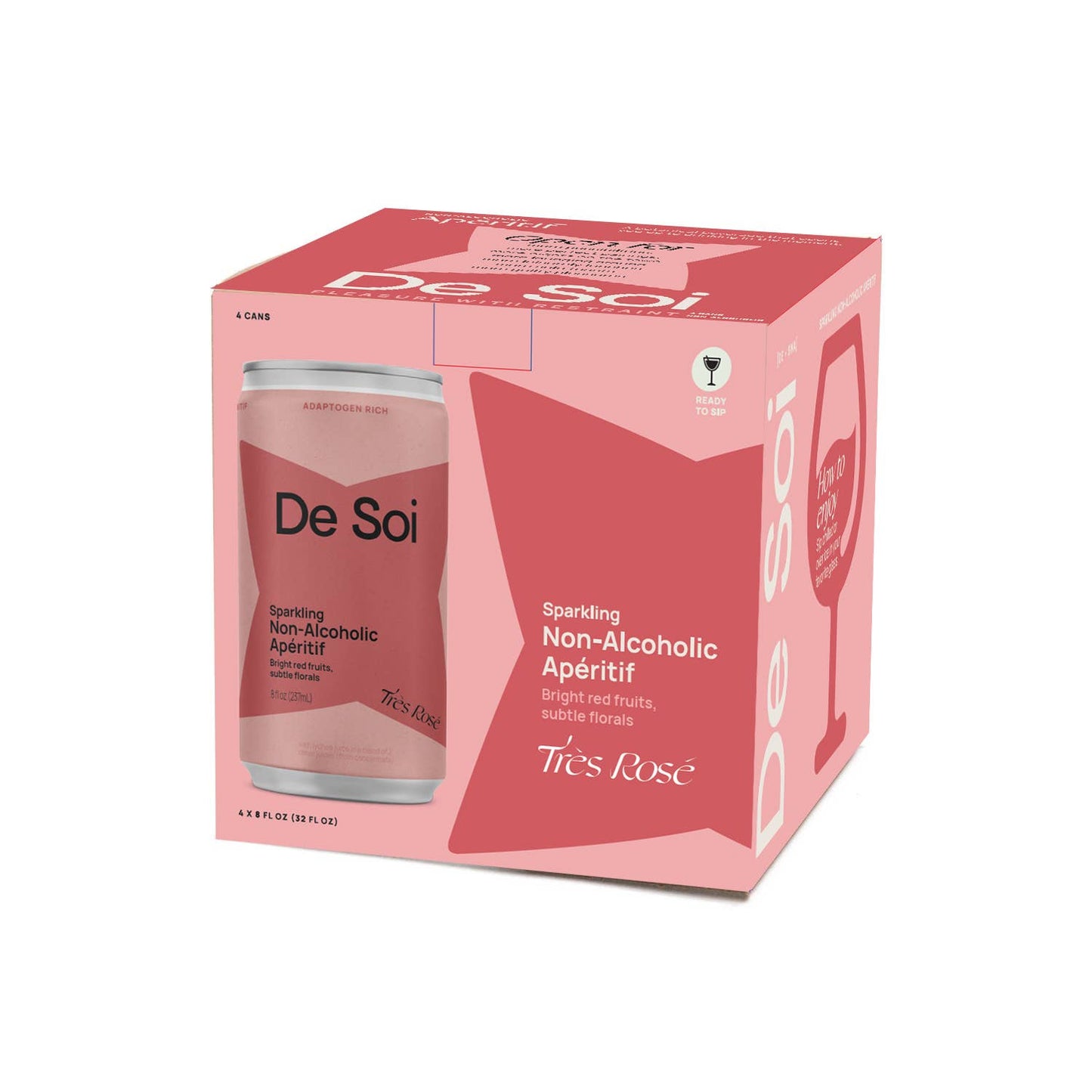 De Soi - Très Rosé - Non-Alcoholic Aperitif - 4-pack