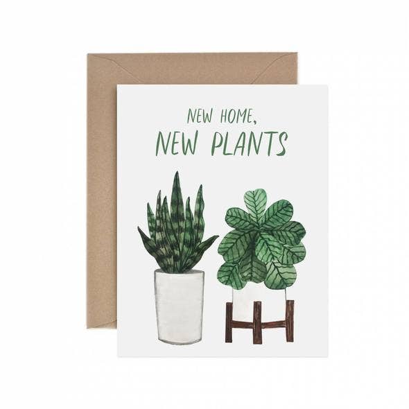 New Home New Plants Housewarming Greeting Card - The Botanical Bar