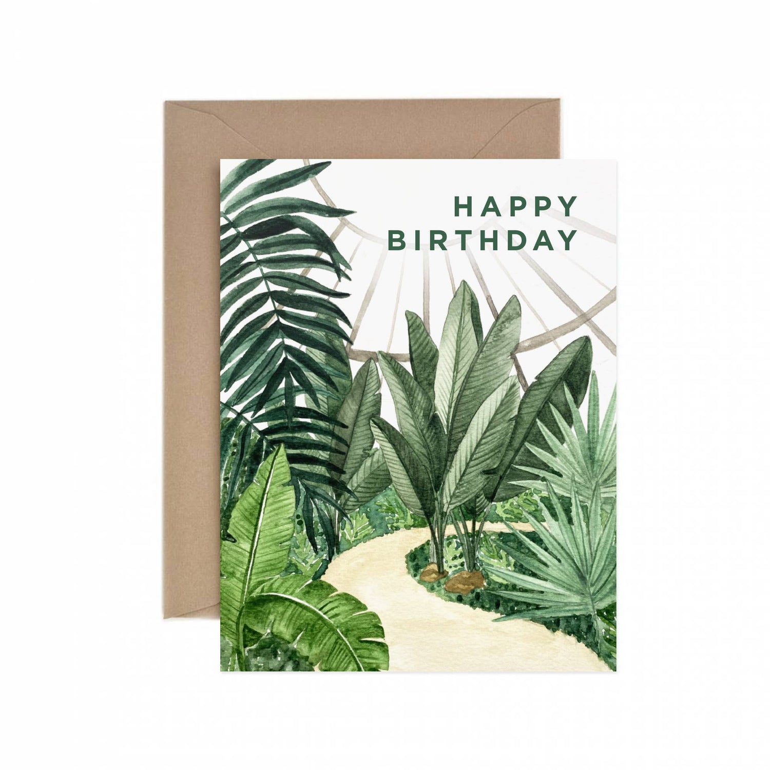 Conservatory Happy Birthday Greeting Card - The Botanical Bar