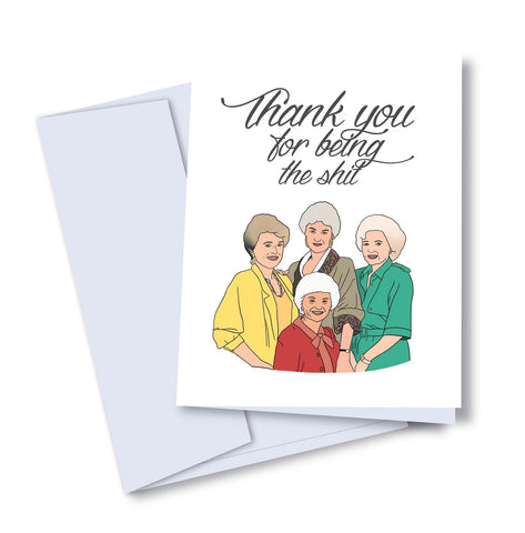 Thank You For Being The Sh*t Greeting Card - The Botanical Bar