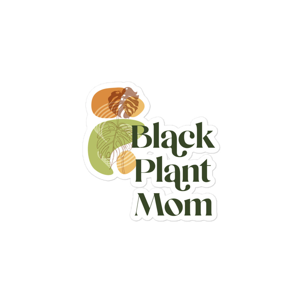 Black Plant Mom Stickers - The Botanical Bar
