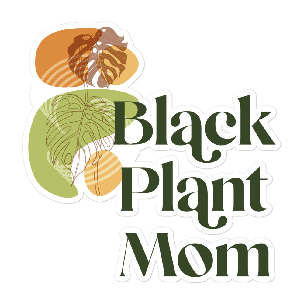 Black Plant Mom Stickers - The Botanical Bar